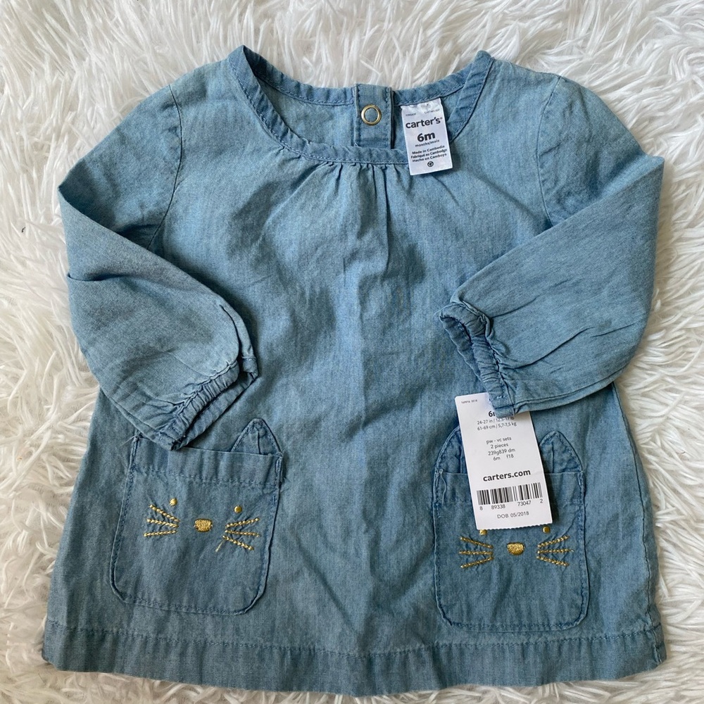 Carter's Light Blue Baby Dress